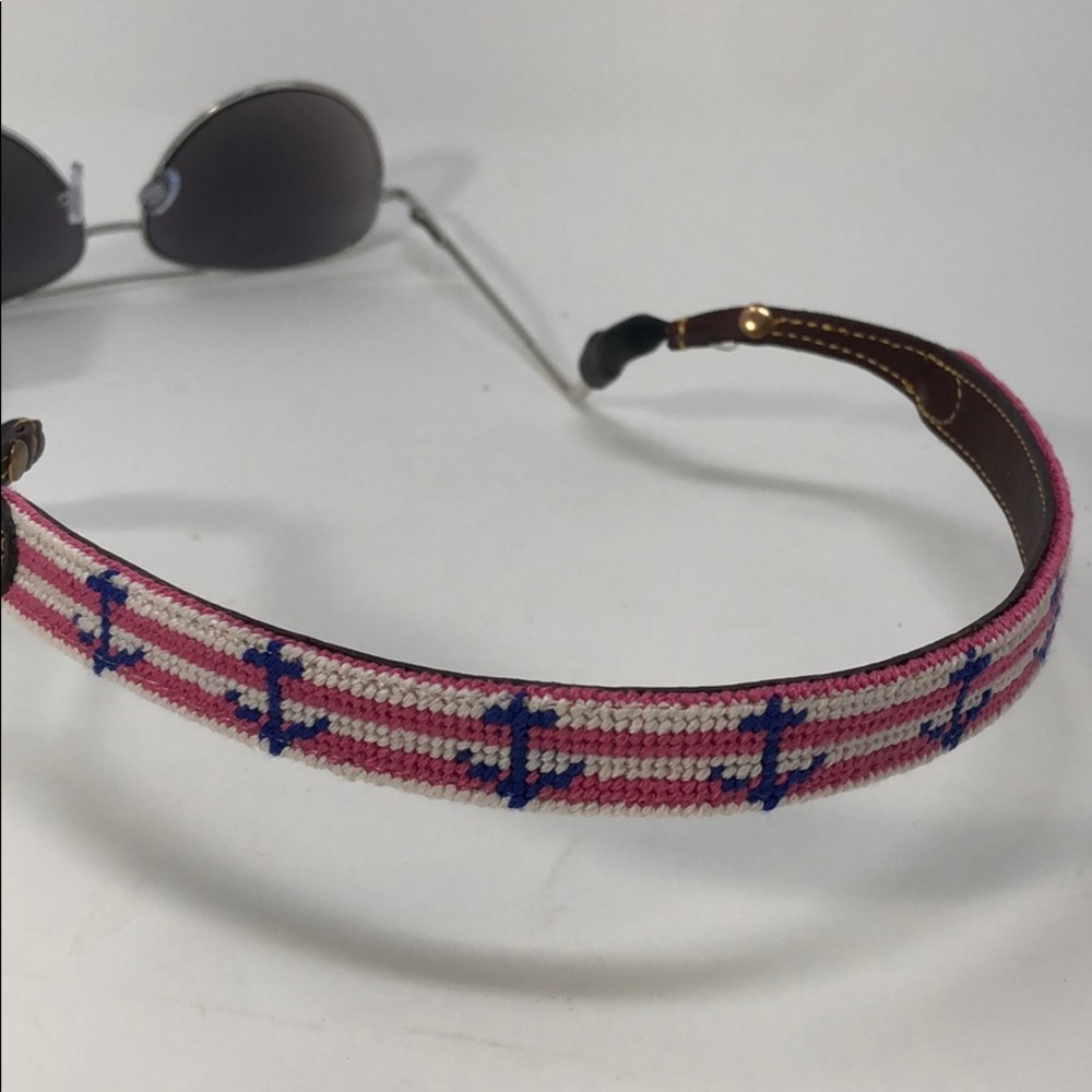 Striped Anchor Needlepoint Strap